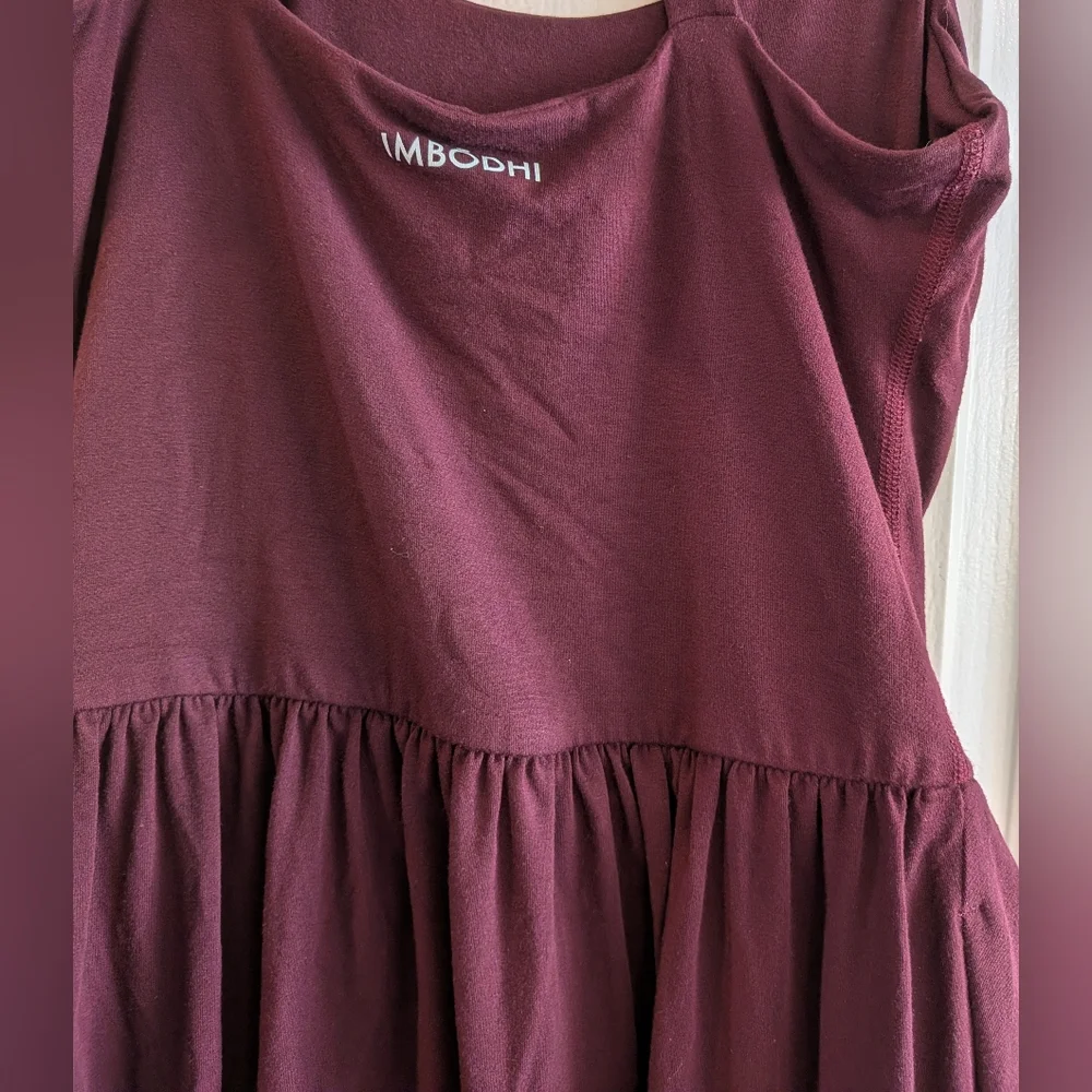Imbodhi Bohdi Jumper Jumpsuit Burgundy Size Medium Minimalist Yoga Loungewear - Picture 11 of 14